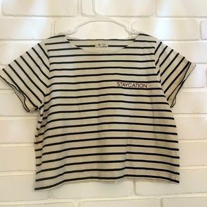 Madewell cropped tee